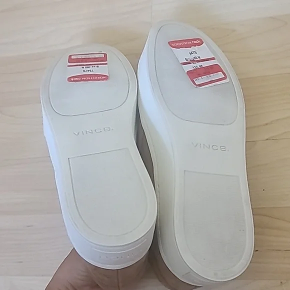Vince Women's Warren Suede Platform Slip-On Sneakers Size 6